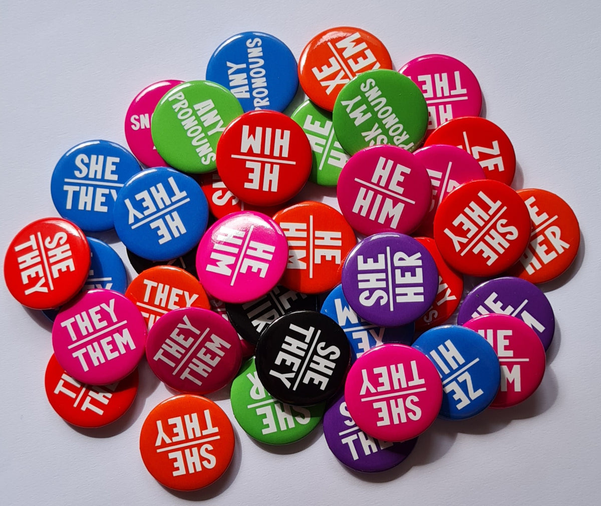 25mm - Bright Colour Pins