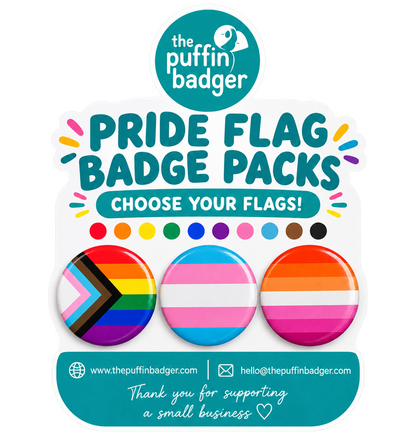 Pride Flag Badge Packs - Choose Your Flags