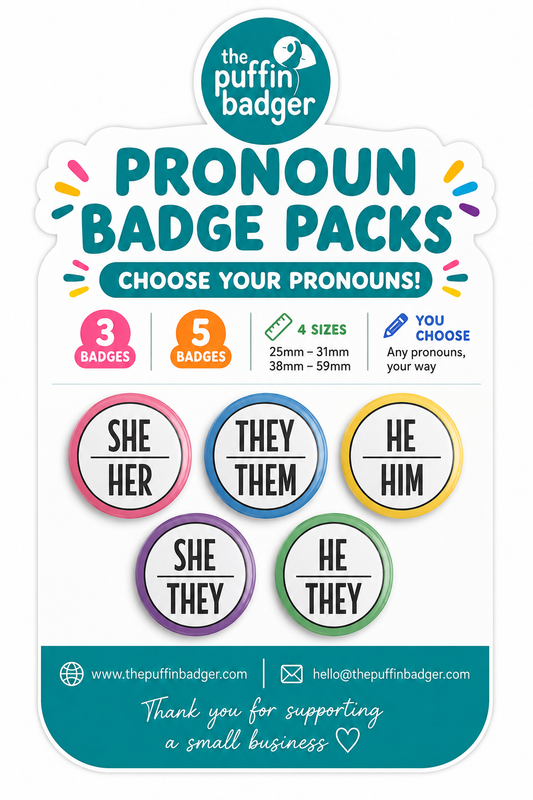 Pronoun Badge Packs